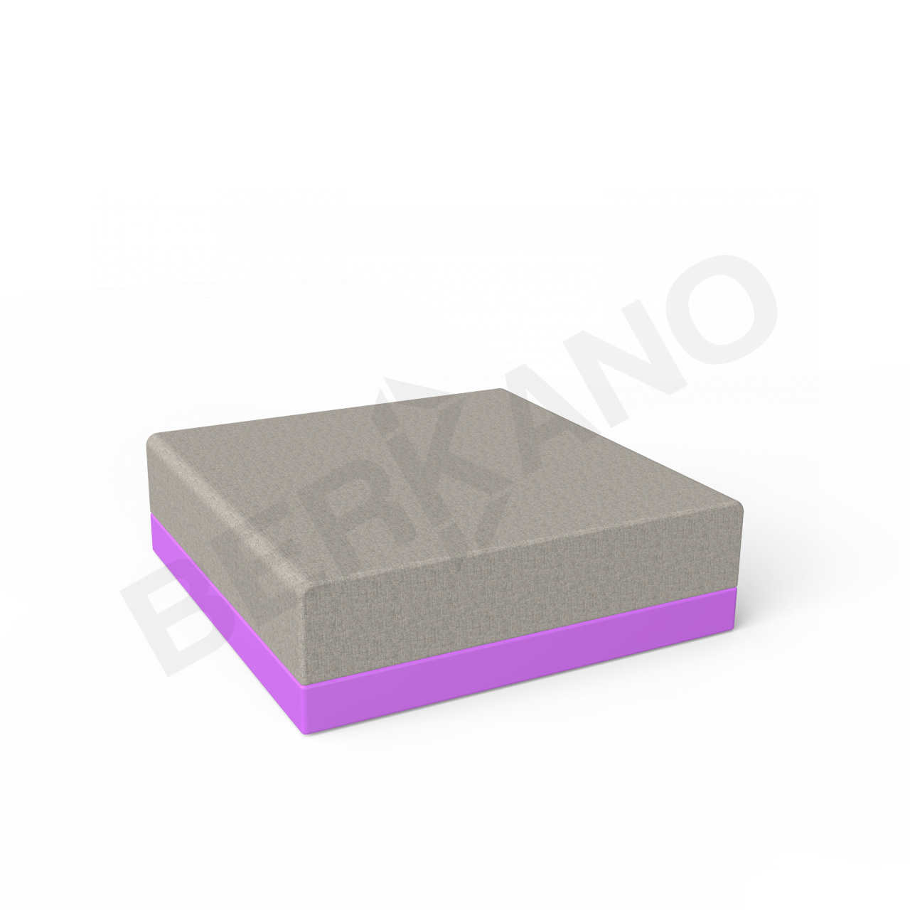 Пуф Quarter modular с подушками сиреневого цвета / аксессуар Light grey - фото 1