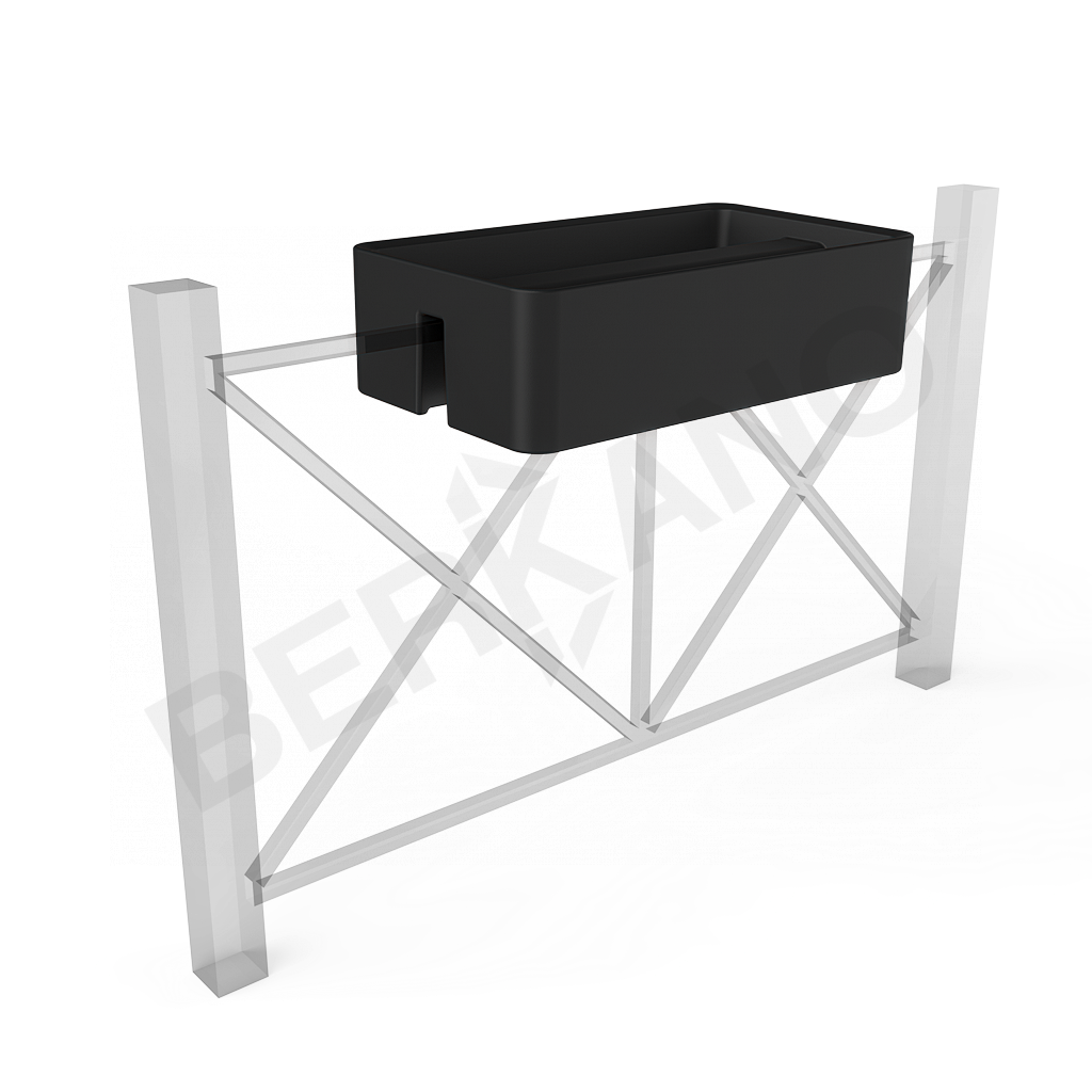 Кашпо Vittorio Fence 28 DB черного цвета - фото 1