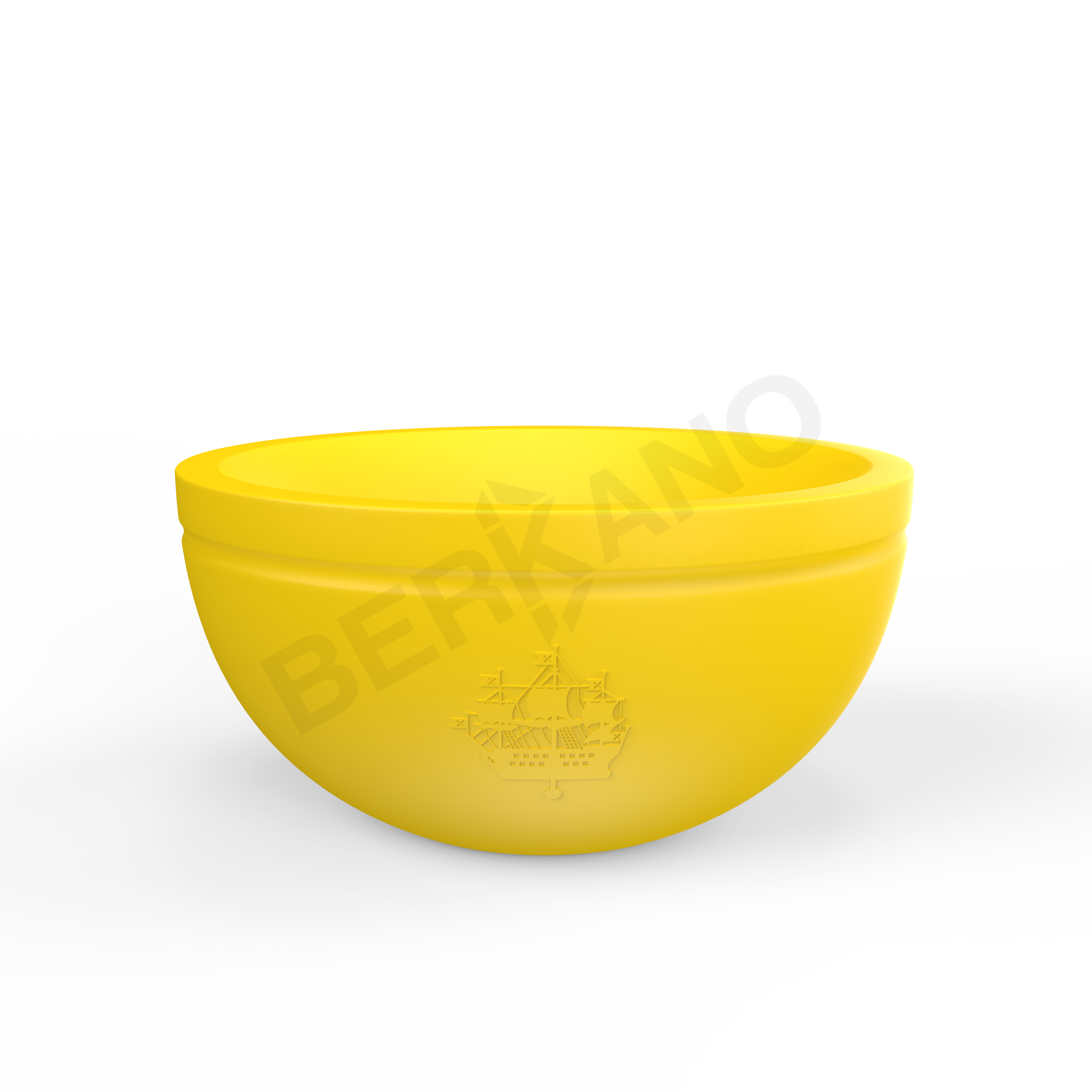 Кашпо Суворовская чаша DB желтого цвета - фото 1