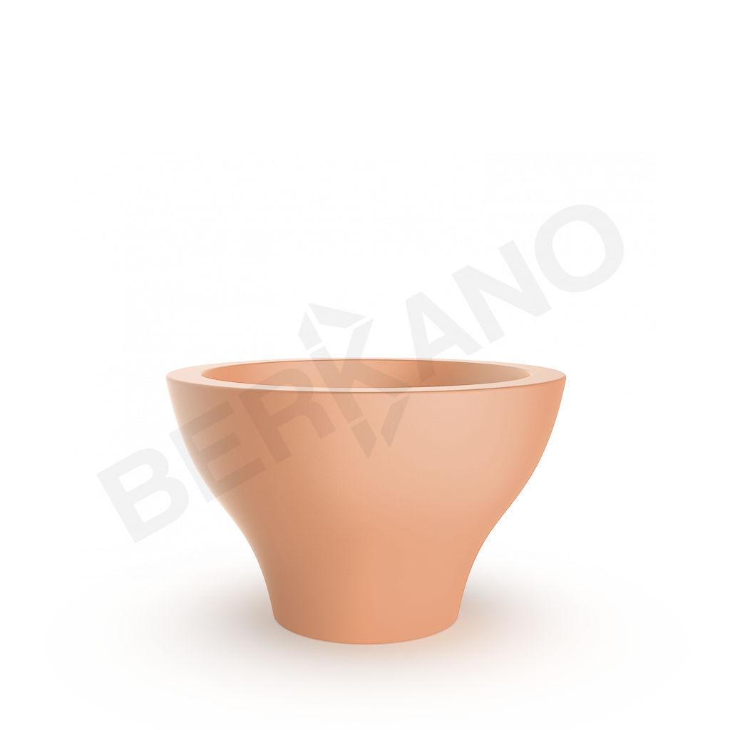 Кашпо Vetro 40 DB терракотового цвета - фото 1