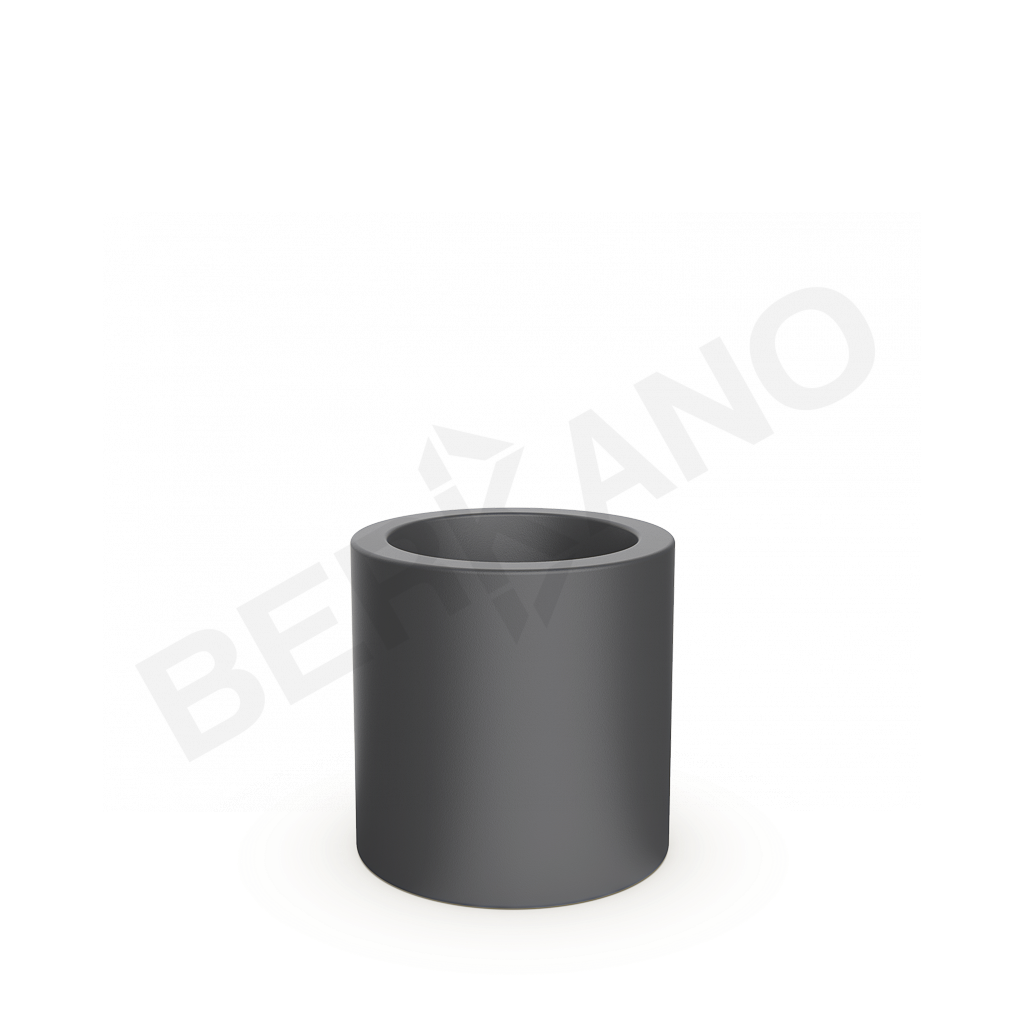 Кашпо Cilindro 50 DB графитового цвета - фото 1