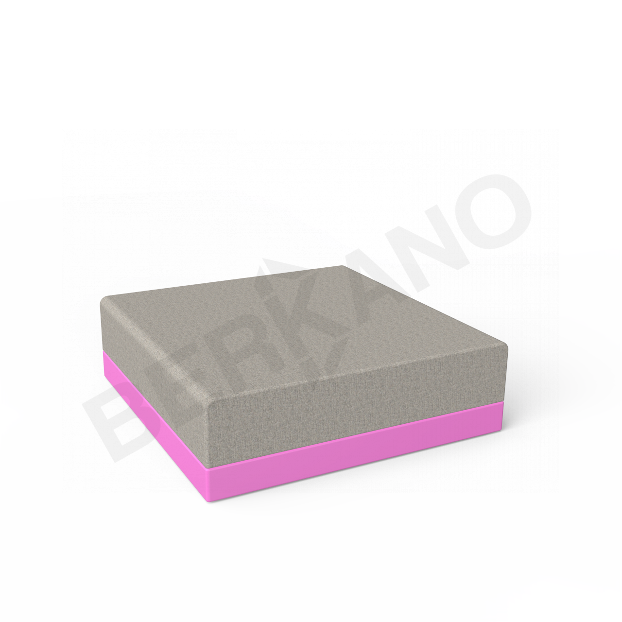 Пуф Quarter modular с подушками фиолетового цвета / аксессуар Light grey - фото 1