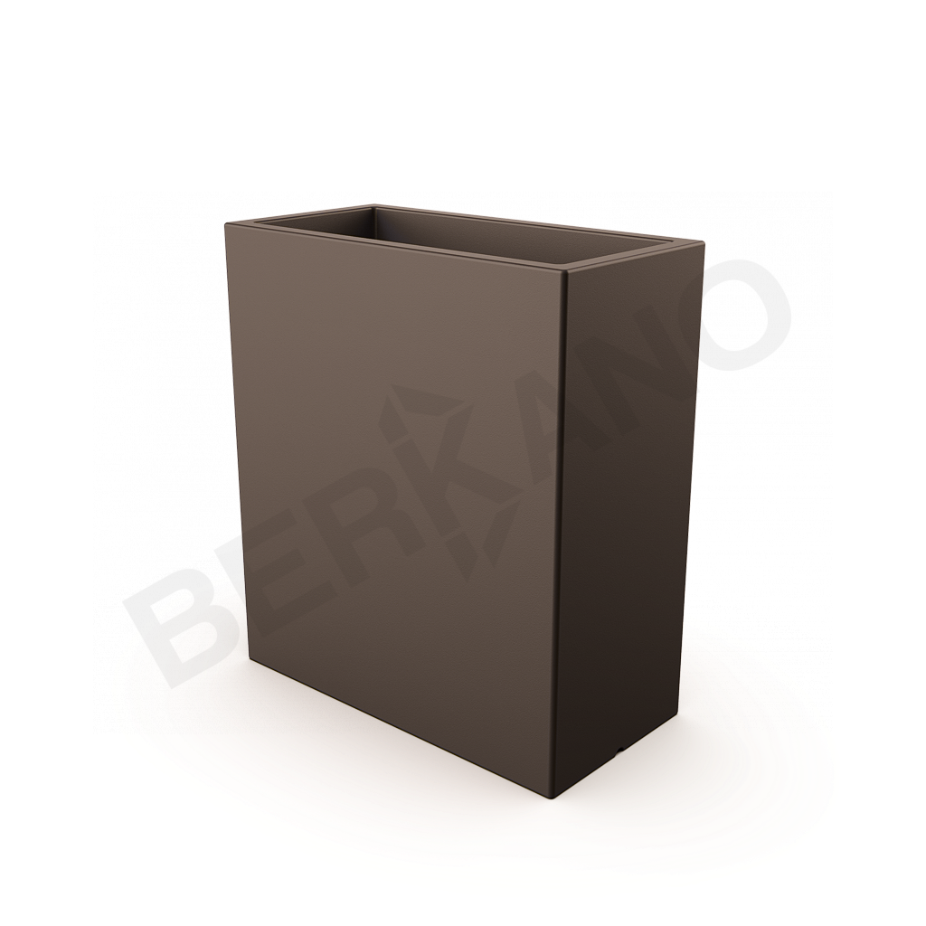 Кашпо Cubric 90*80 DB кофейного цвета - фото 1