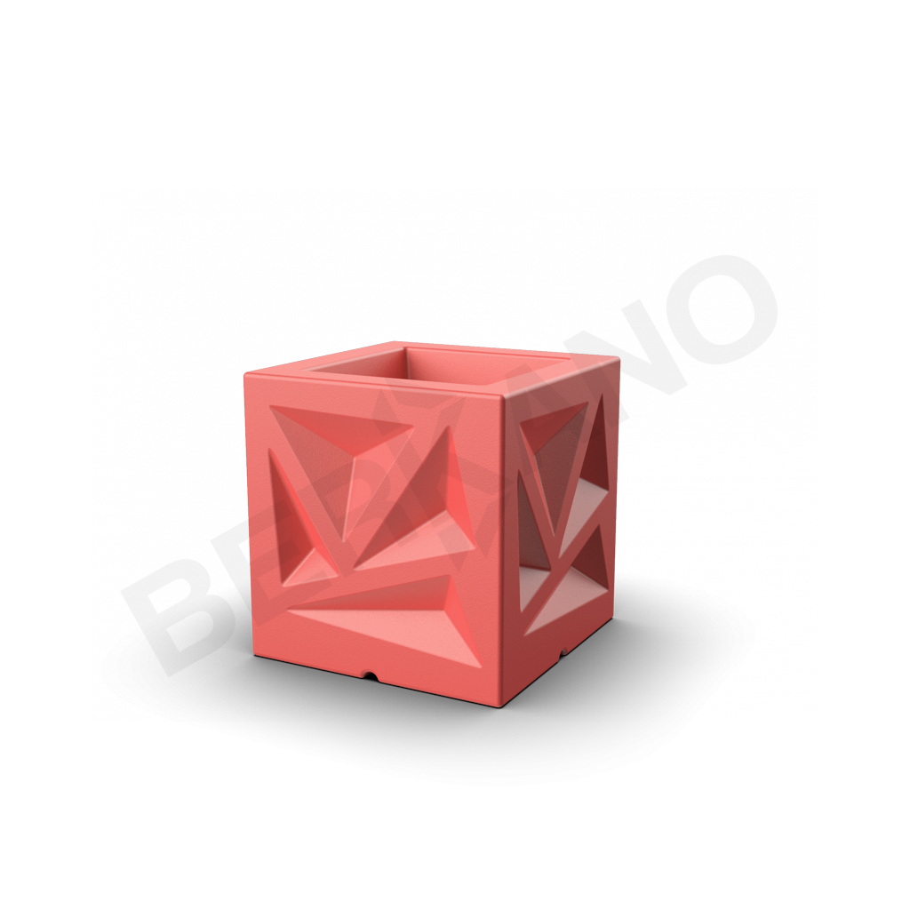 Кашпо Icelandic Cube DB красного цвета - фото 1