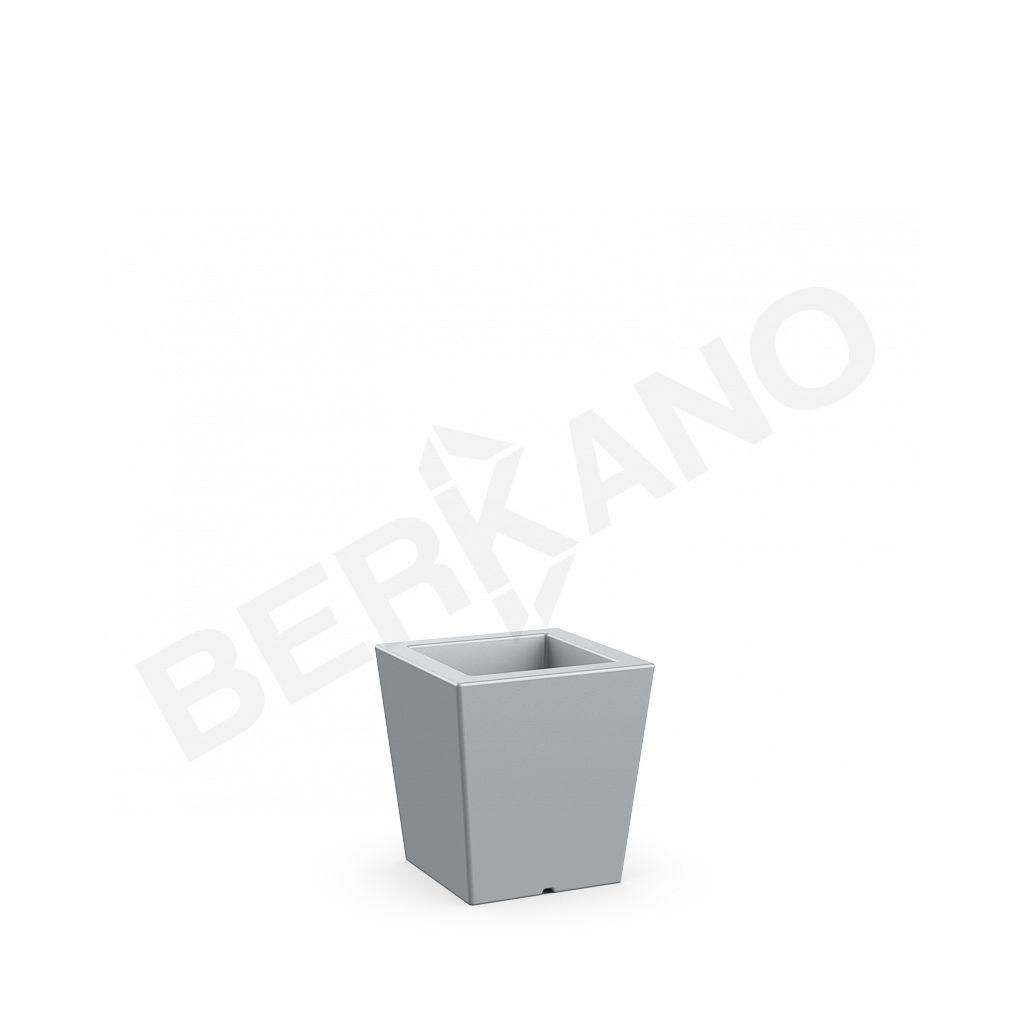 Кашпо Trapezio 42V серого цвета - фото 1