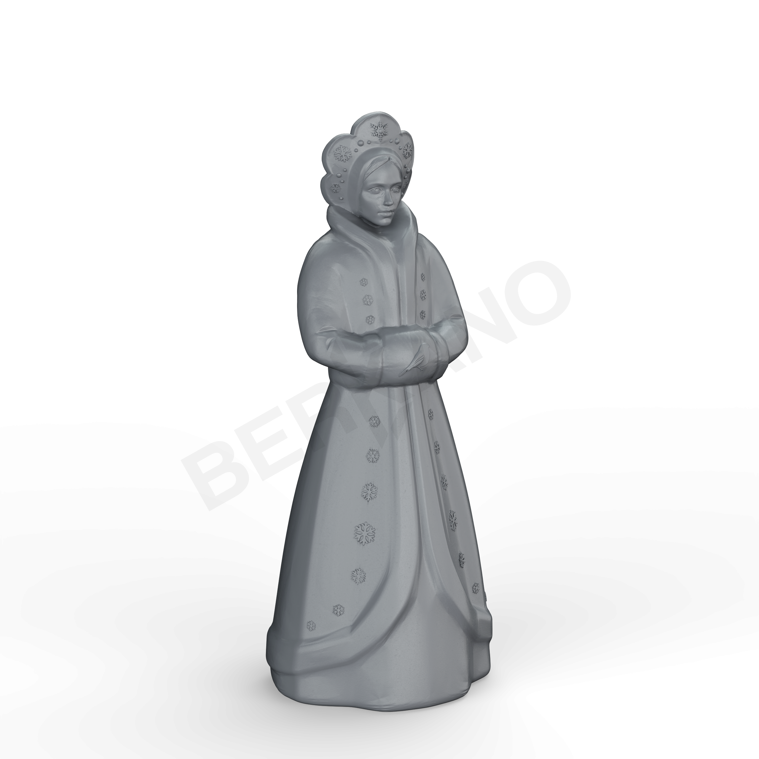 Светильник Снегурочка серого цвета - фото 1