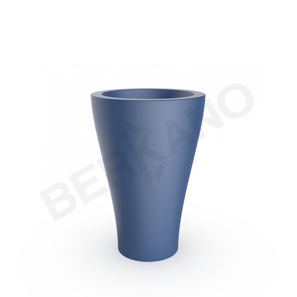 Кашпо Vetro 80 DB синего цвета - фото 1