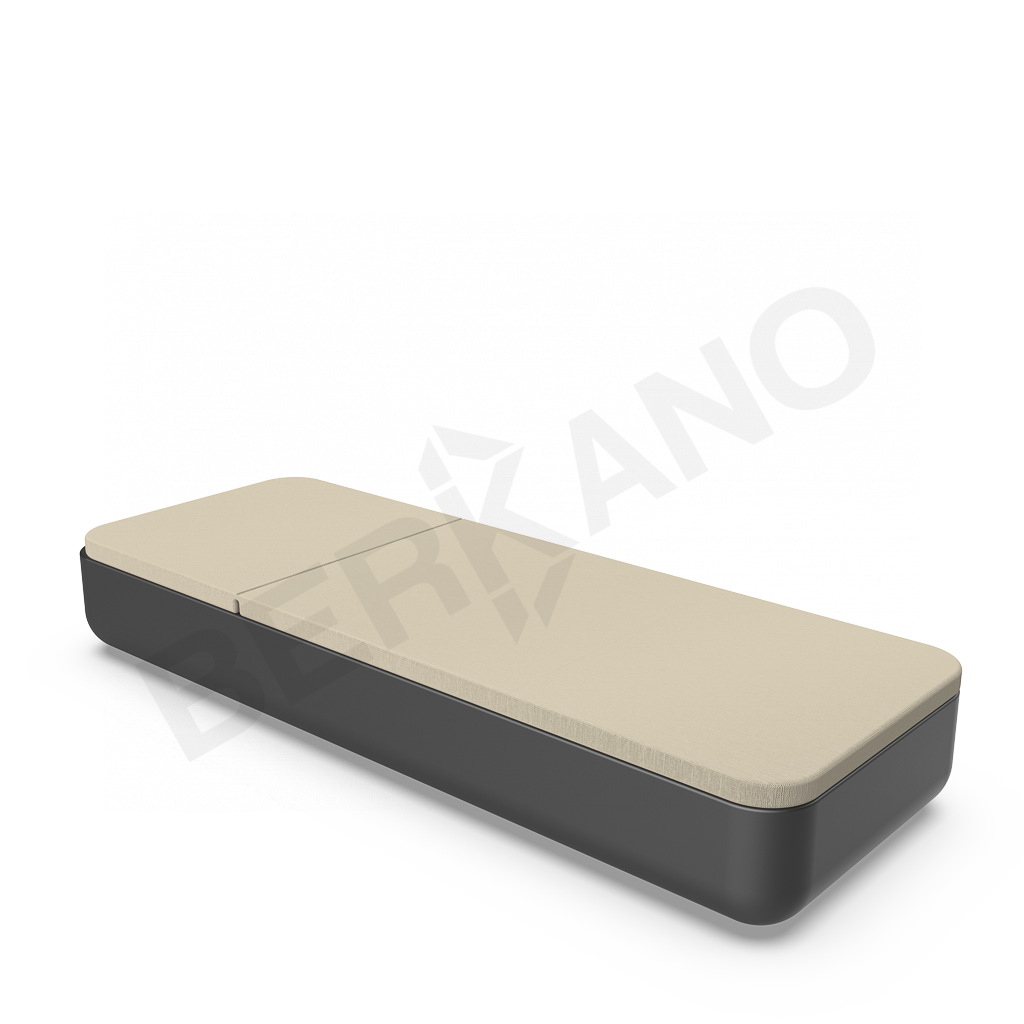 Шезлонг Grace черного цвета / аксессуар бежевого цвета - фото 2