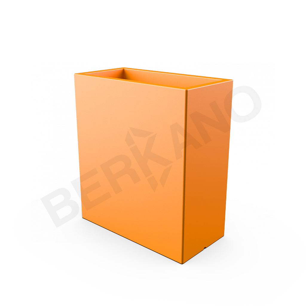 Кашпо Cubric 90*80 DB оранжевого цвета - фото 1