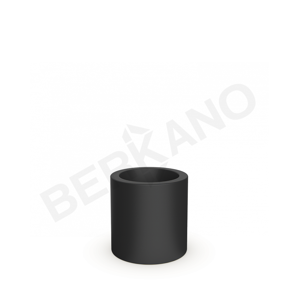 Кашпо Cilindro 40 DB черного цвета - фото 1