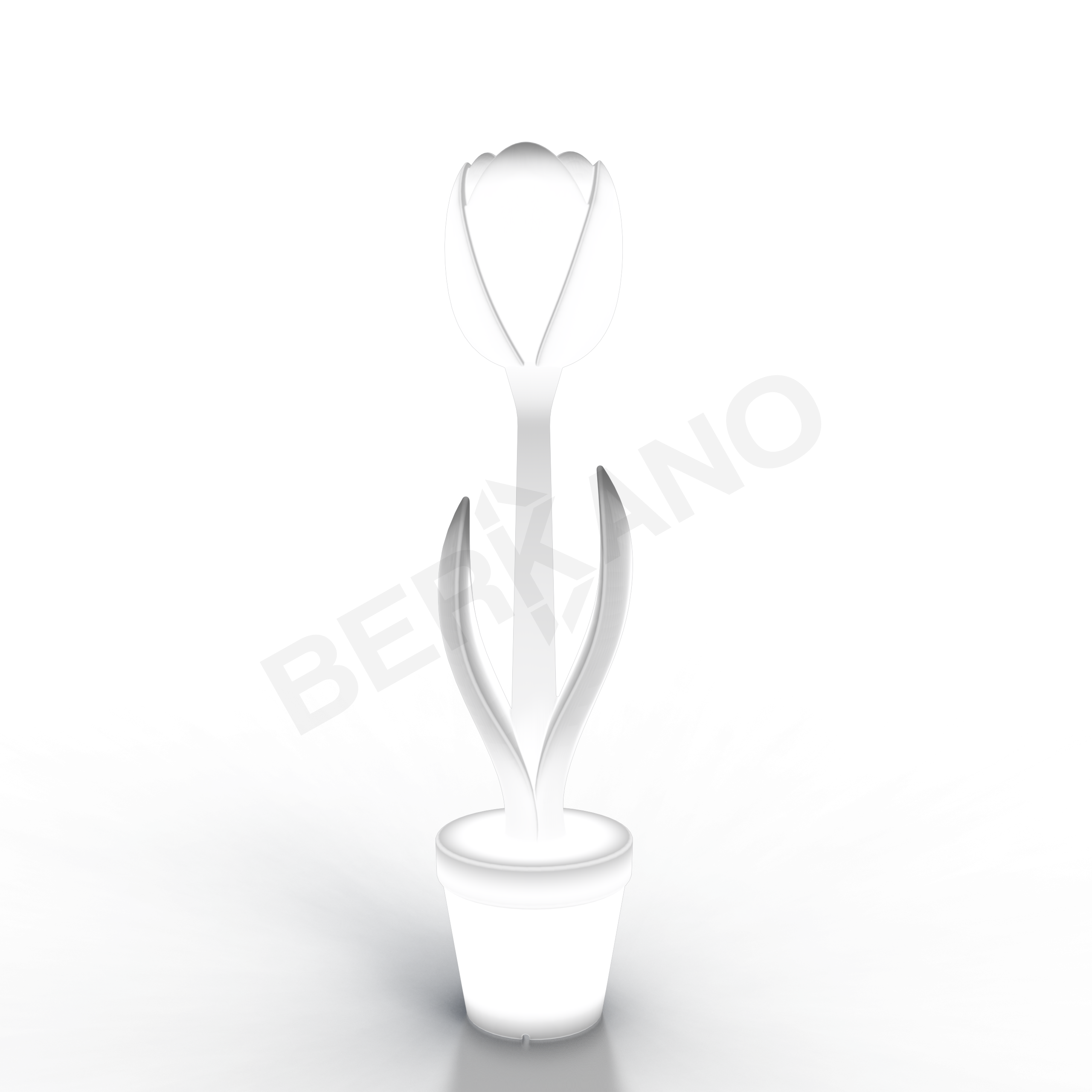 Светильник Flora белого цвета  - фото 2