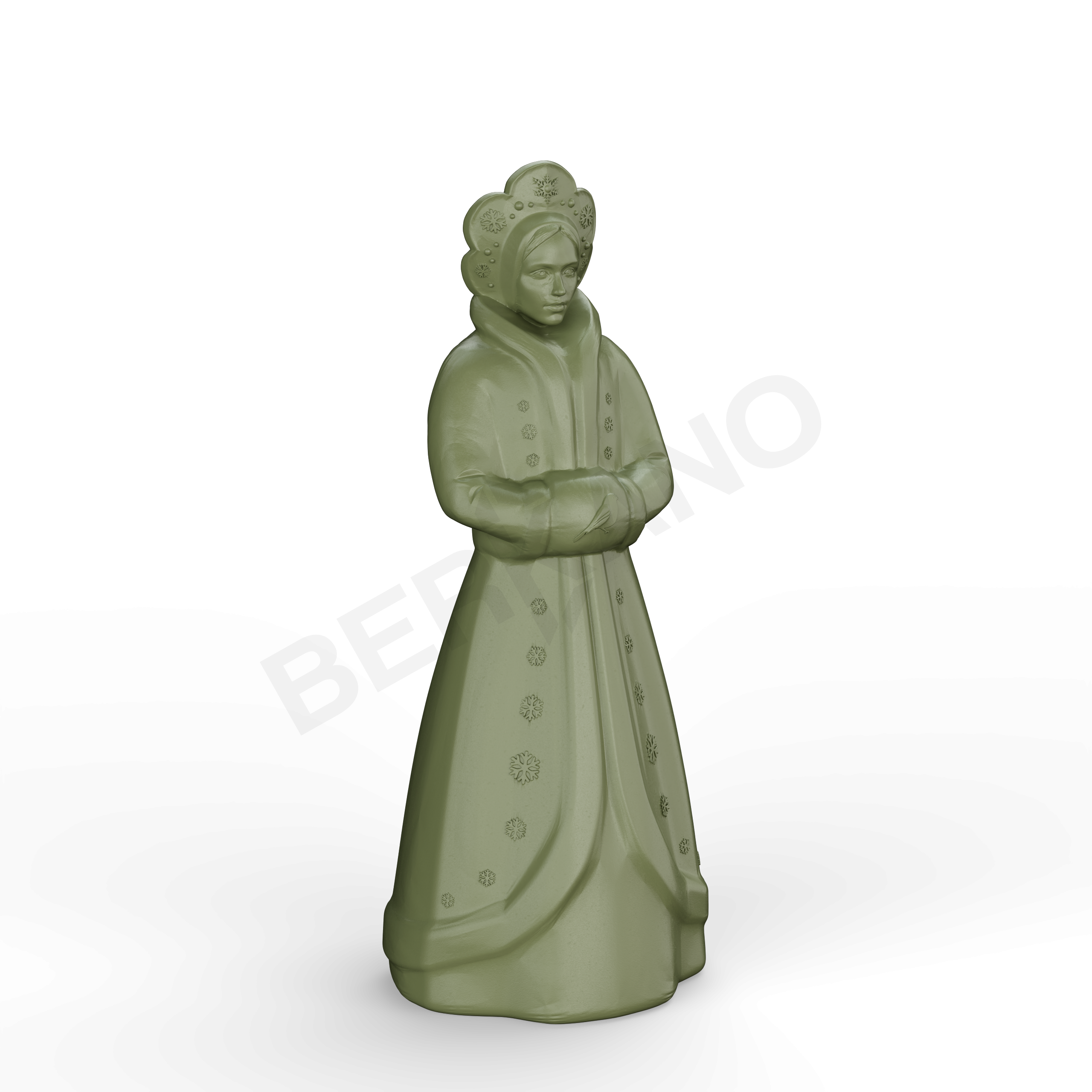 Светильник Снегурочка темно-зеленого цвета - фото 1