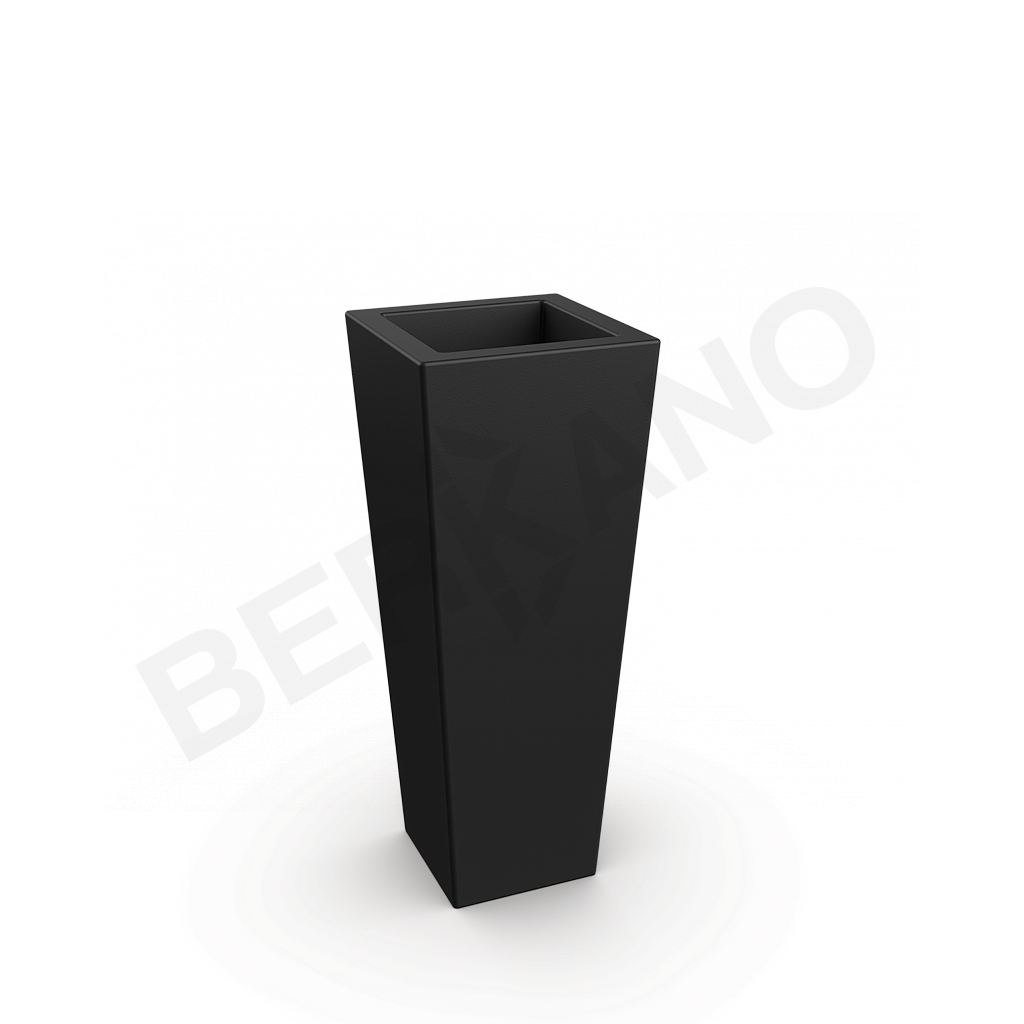Кашпо Trapezio 100V DB черного цвета - фото 1
