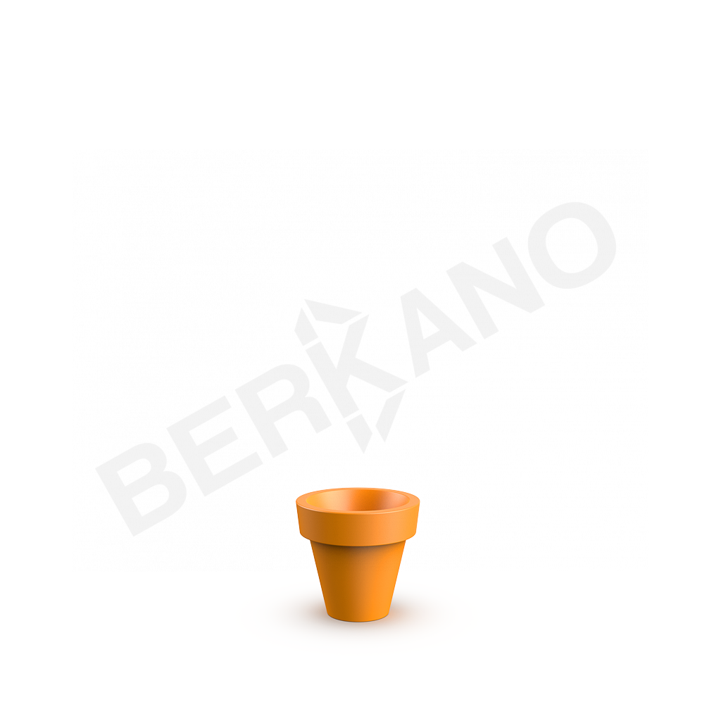 Кашпо classic 35 оранжевого цвета - фото 1