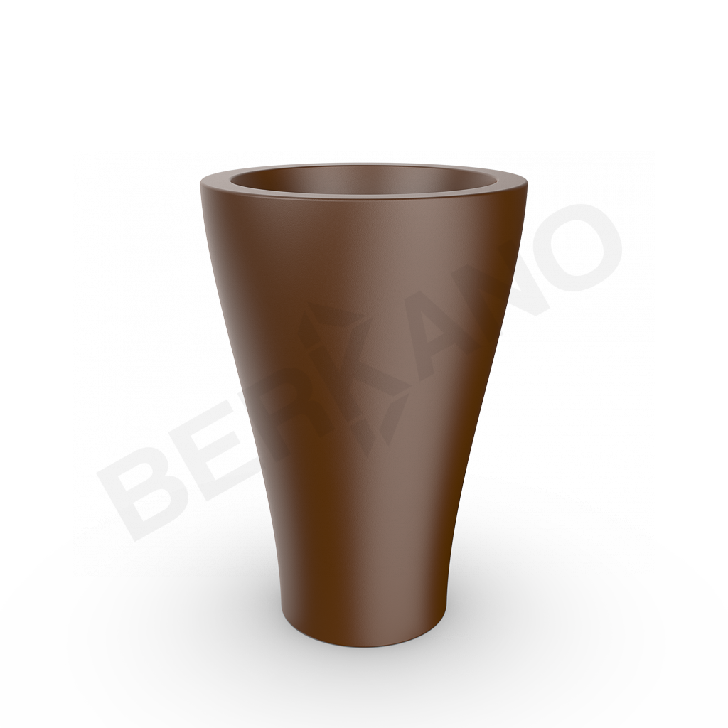 Кашпо Vetro 100 DB коричневого цвета - фото 1