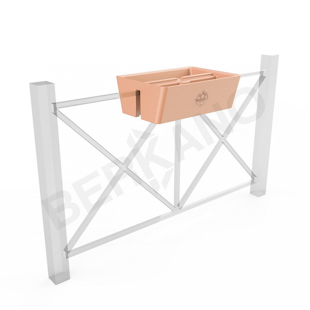 Кашпо Pabellon 24 терракотового цвета - фото 1