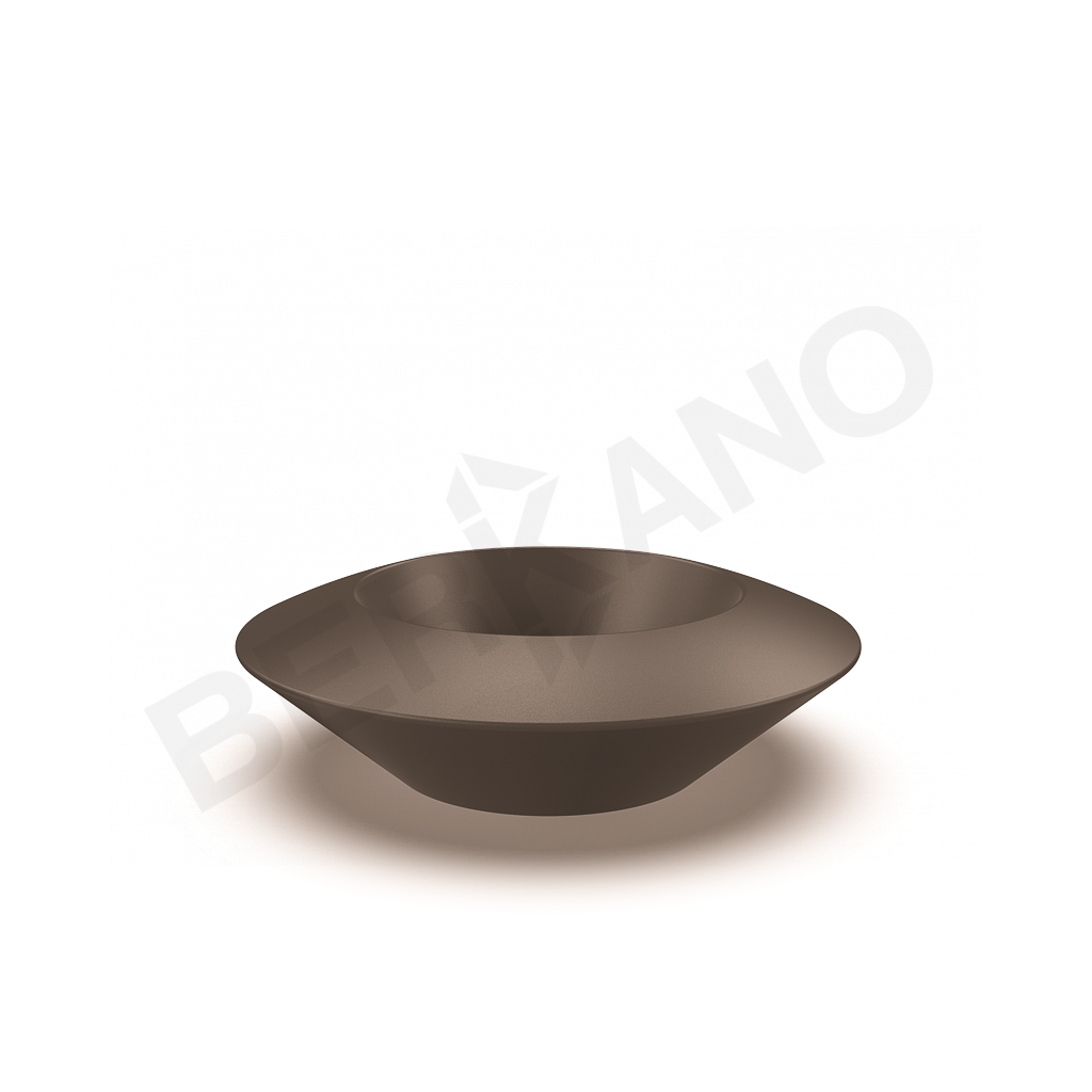 Кашпо Scodella 80 DB кофейного цвета - фото 1