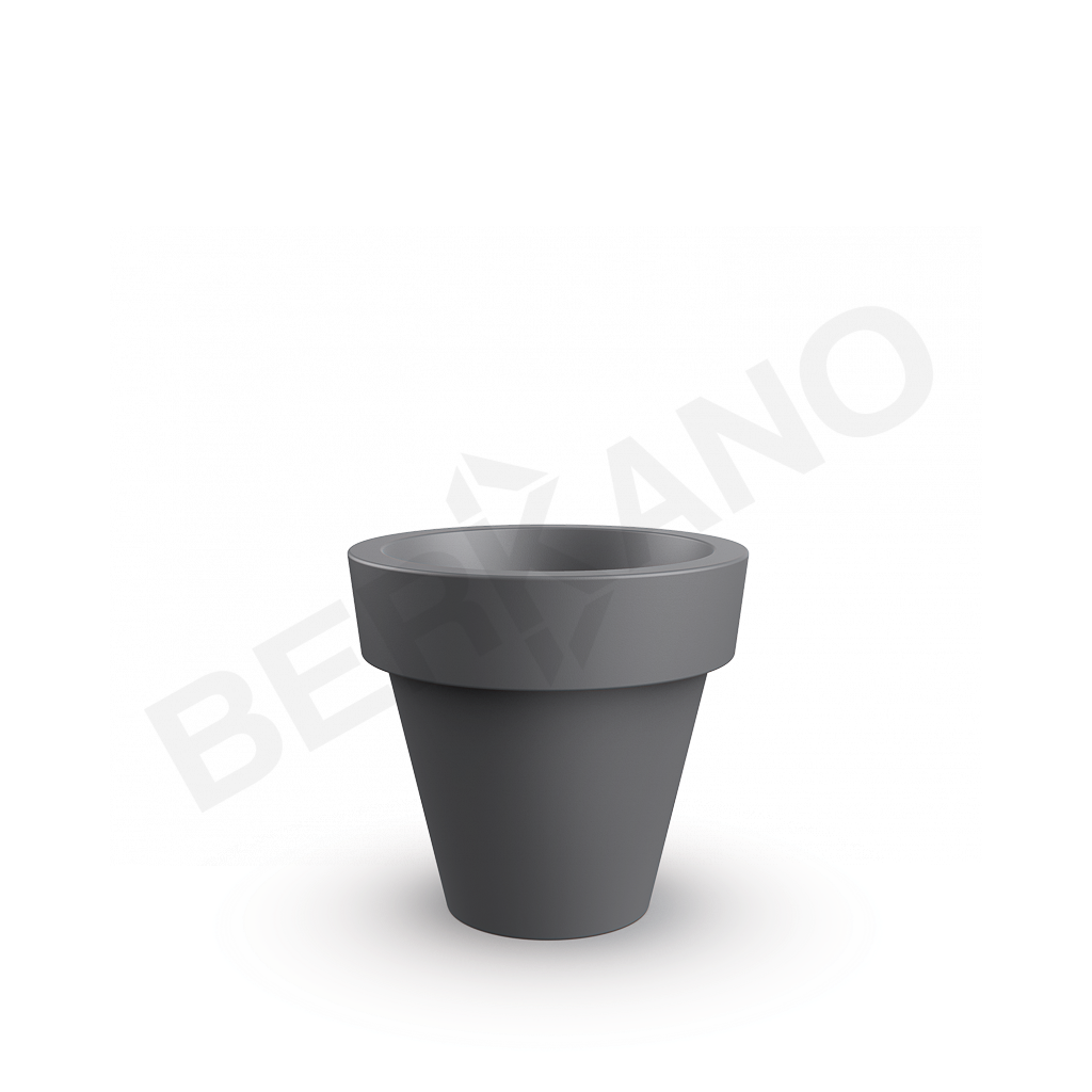 Кашпо classic 75 DB графитового цвета - фото 1