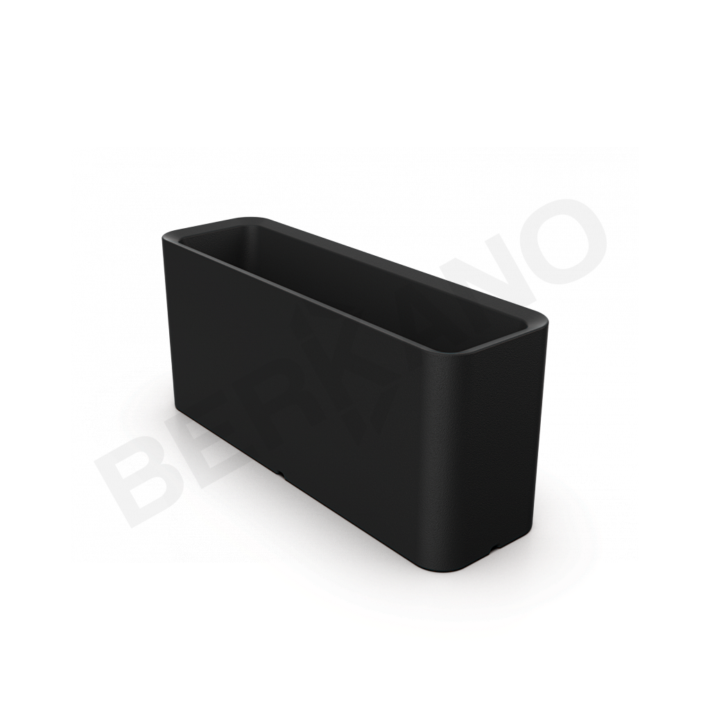 Кашпо Vittorio 40 DB черного цвета - фото 1