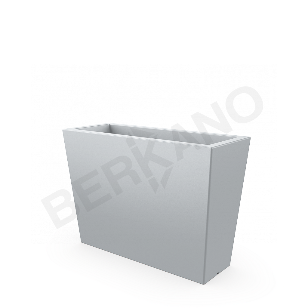 Кашпо Trapezio 70H DB серого цвета - фото 1