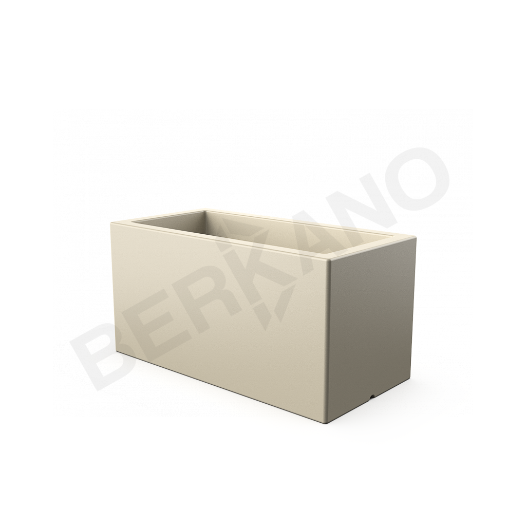 Кашпо Cubric 40*100 DB бежевого цвета - фото 1