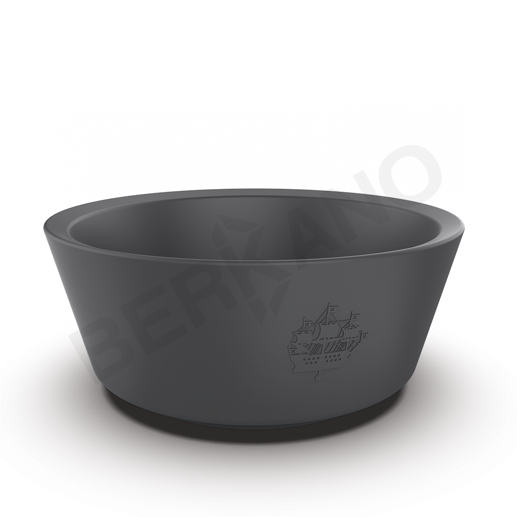 Кашпо Pion 55 графитового цвета - фото 1