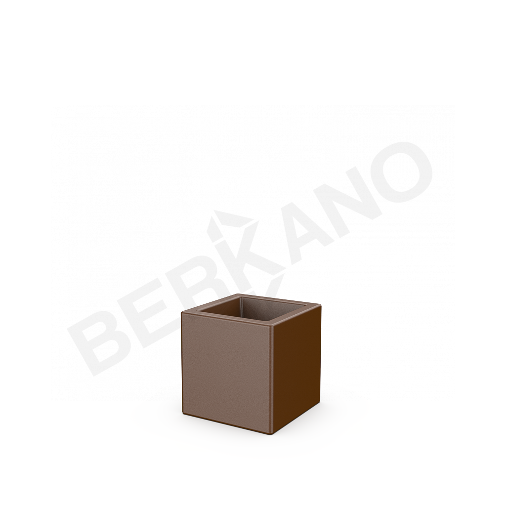 Кашпо Quarter 25 DB коричневого цвета - фото 1