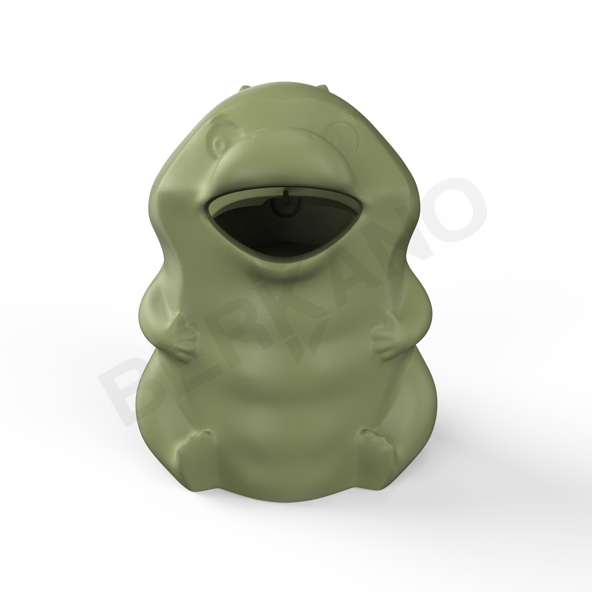 Урна детская BERKANO Croc темно-зеленого цвета - фото 1