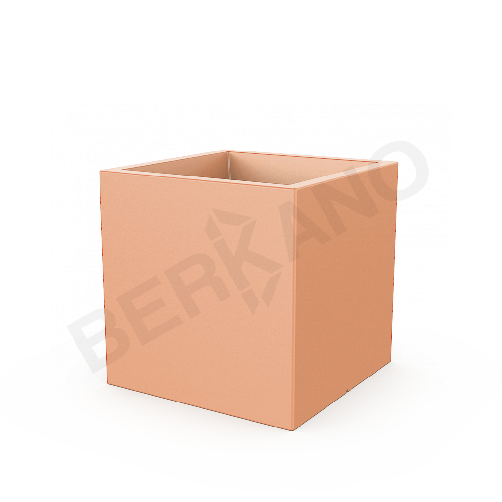 Кашпо Quarter 70 терракотового цвета - фото 1