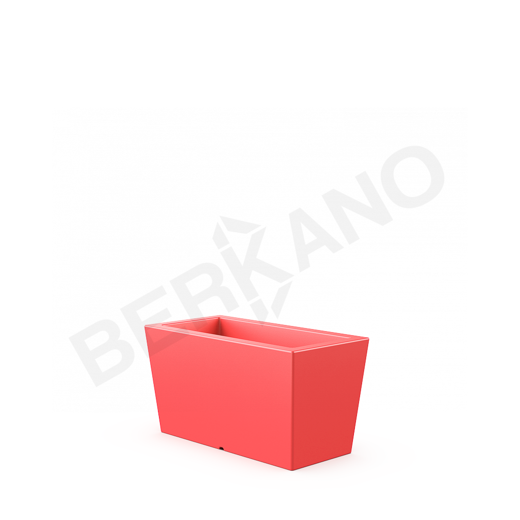 Кашпо Trapezio 42H DB красного цвета - фото 1