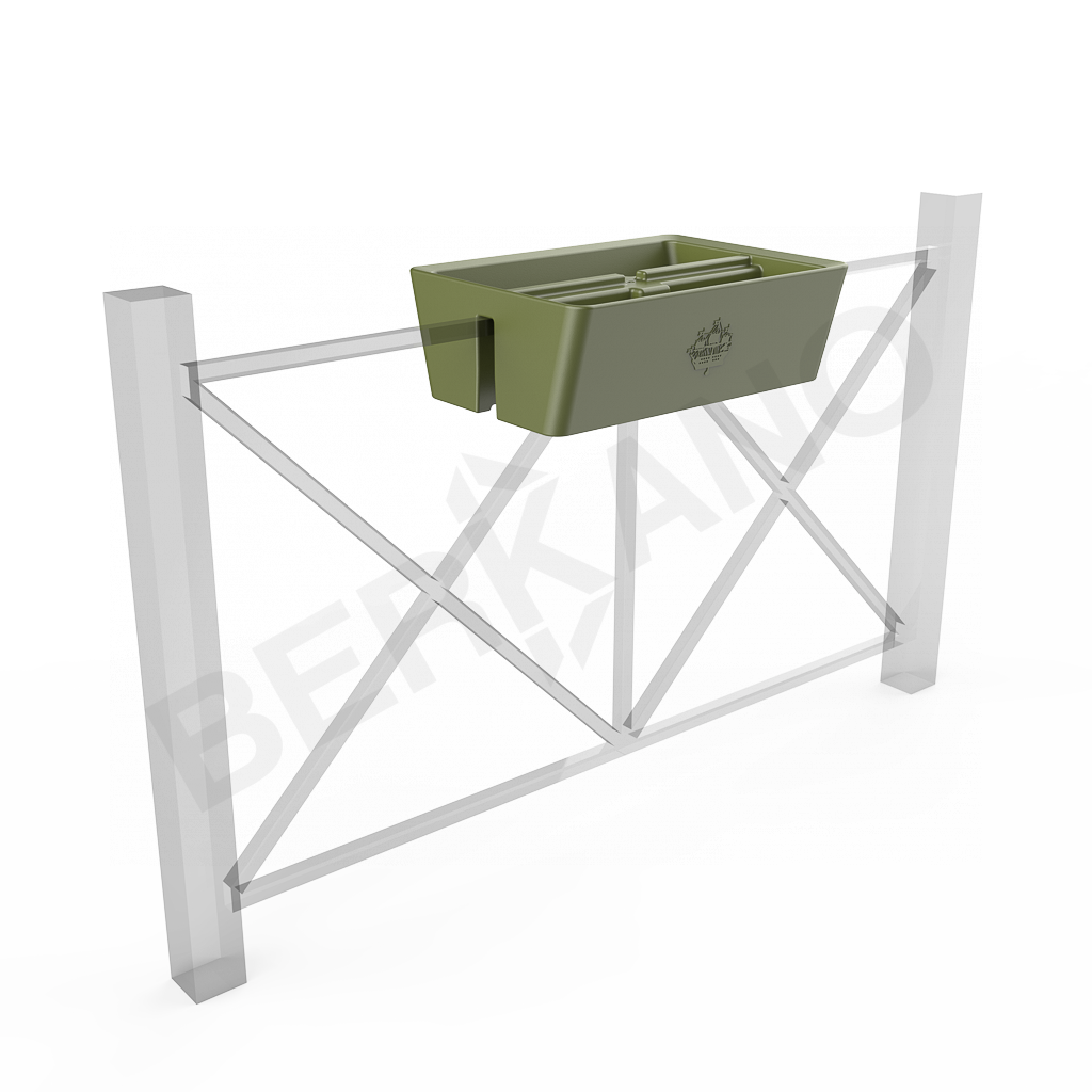 Кашпо Pabellon 24 темно-зеленого цвета - фото 1