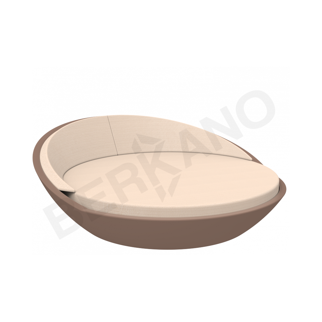 Шезлонг Riviera коричневого цвета / аксессуар Milk - фото 1