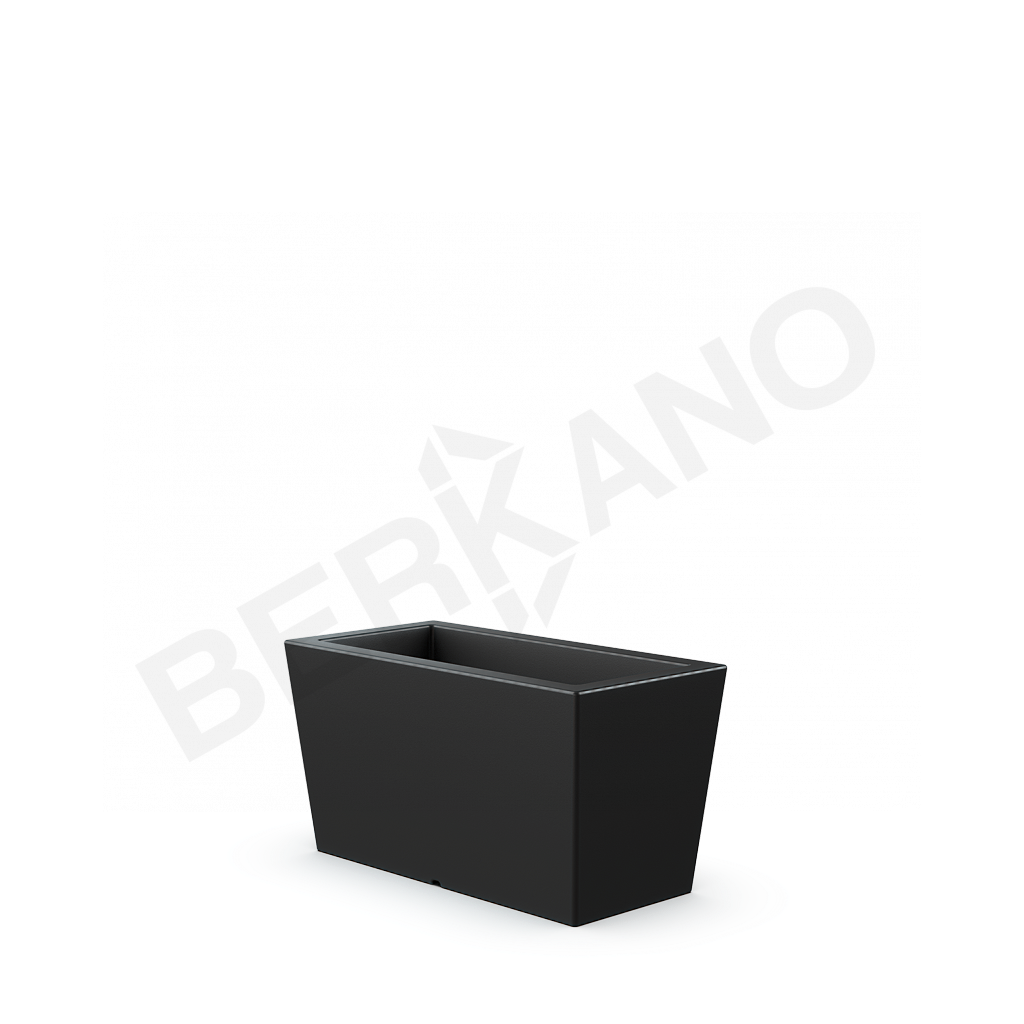Кашпо Trapezio 42H черного цвета - фото 1