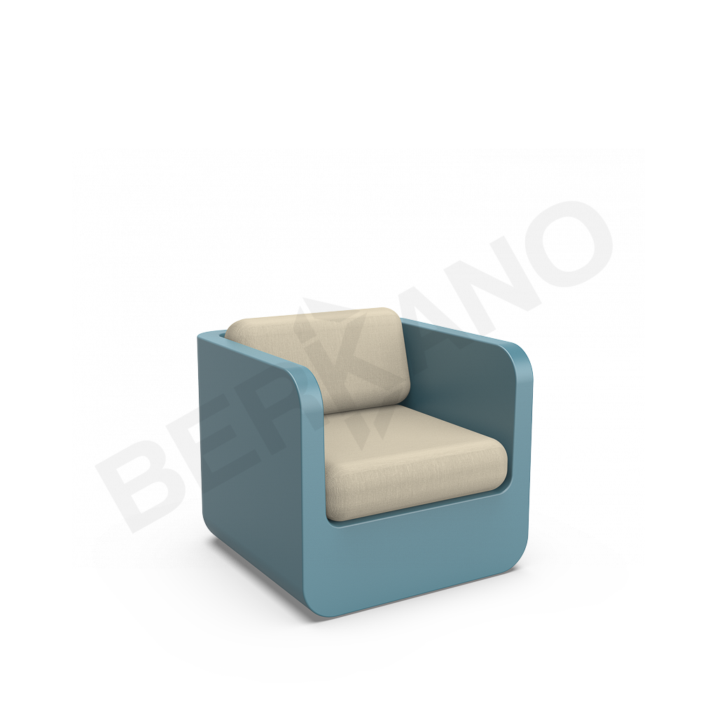 Кресло Grace с подушками бирюзового цвета / аксессуар бежевого цвета - фото 1