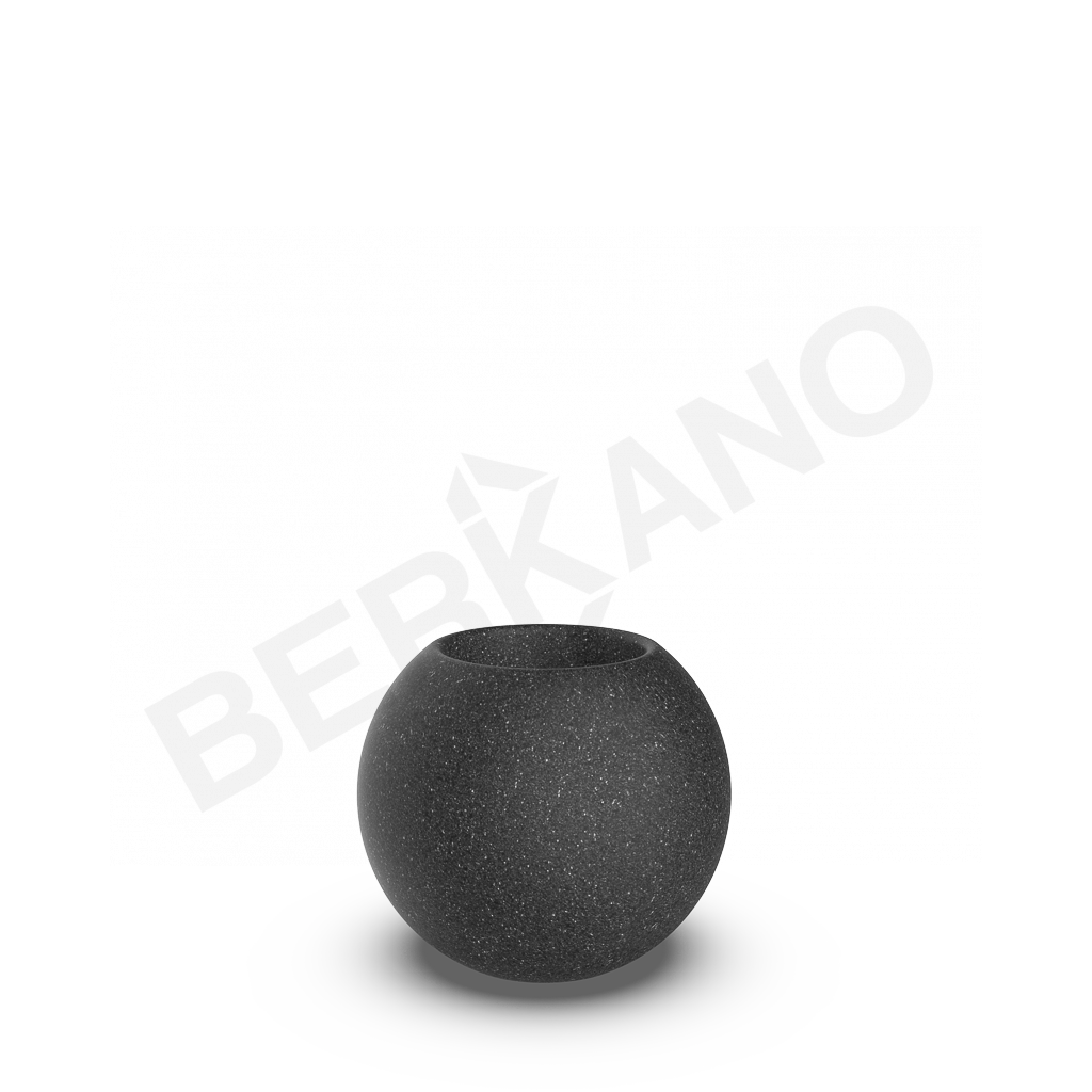 Кашпо Terra 40 DB цвета черный гранит - фото 1