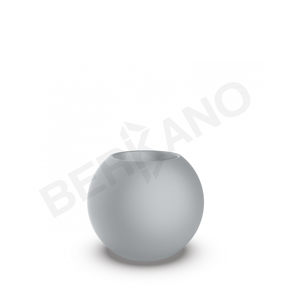 Кашпо Terra 50 DB серого цвета - фото 1