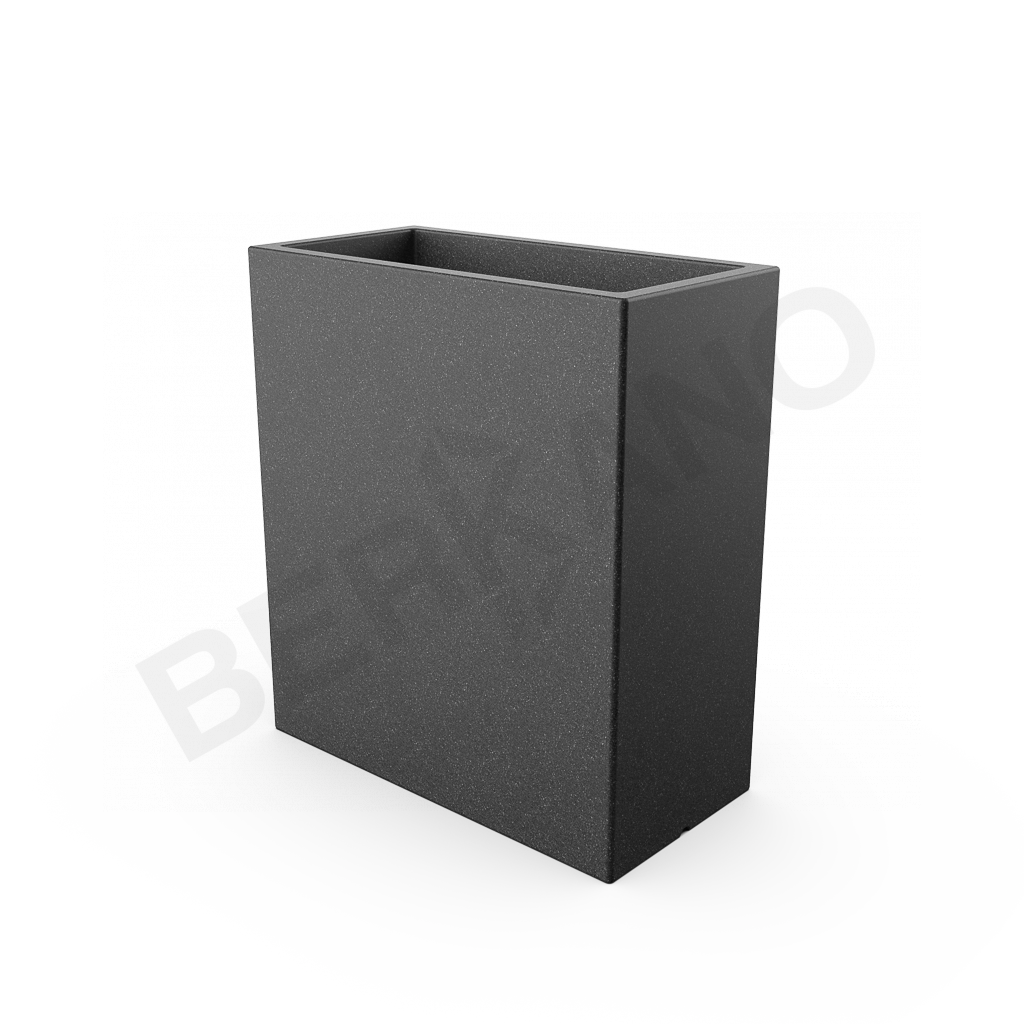 Кашпо Cubric 90*80 DB цвета черный гранит - фото 1