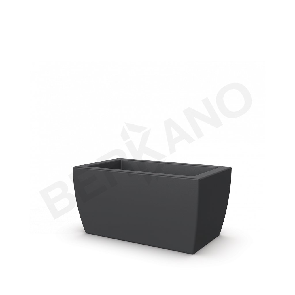 Кашпо Tenero 33 графитового цвета - фото 1