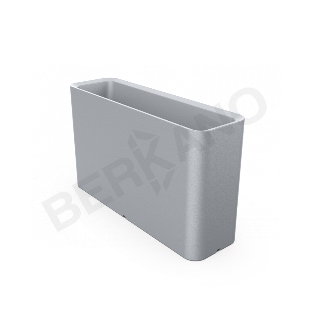 Кашпо Vittorio 80 DB серого цвета - фото 1