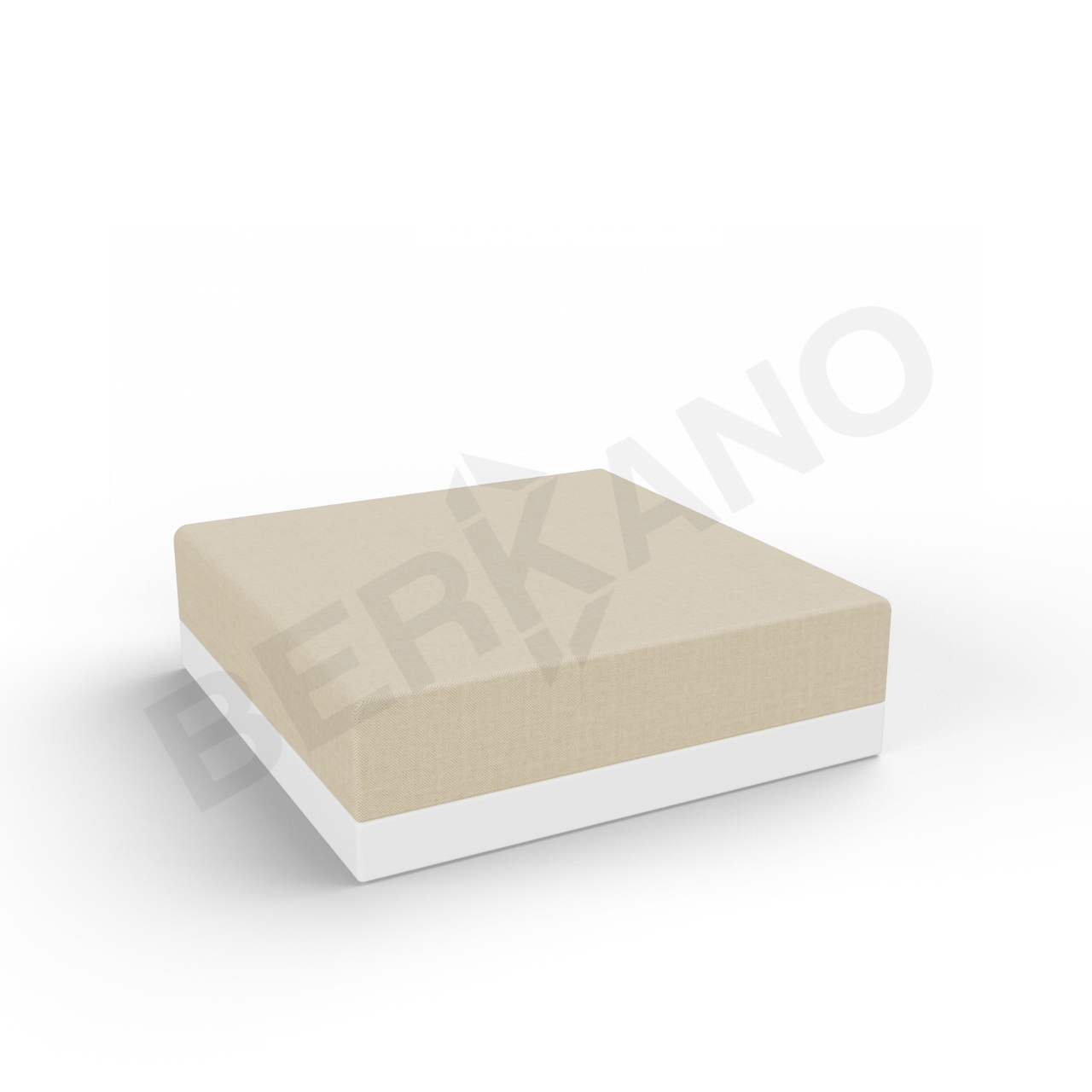 Пуф Quarter modular с подушками белого цвета / аксессуар бежевого цвета