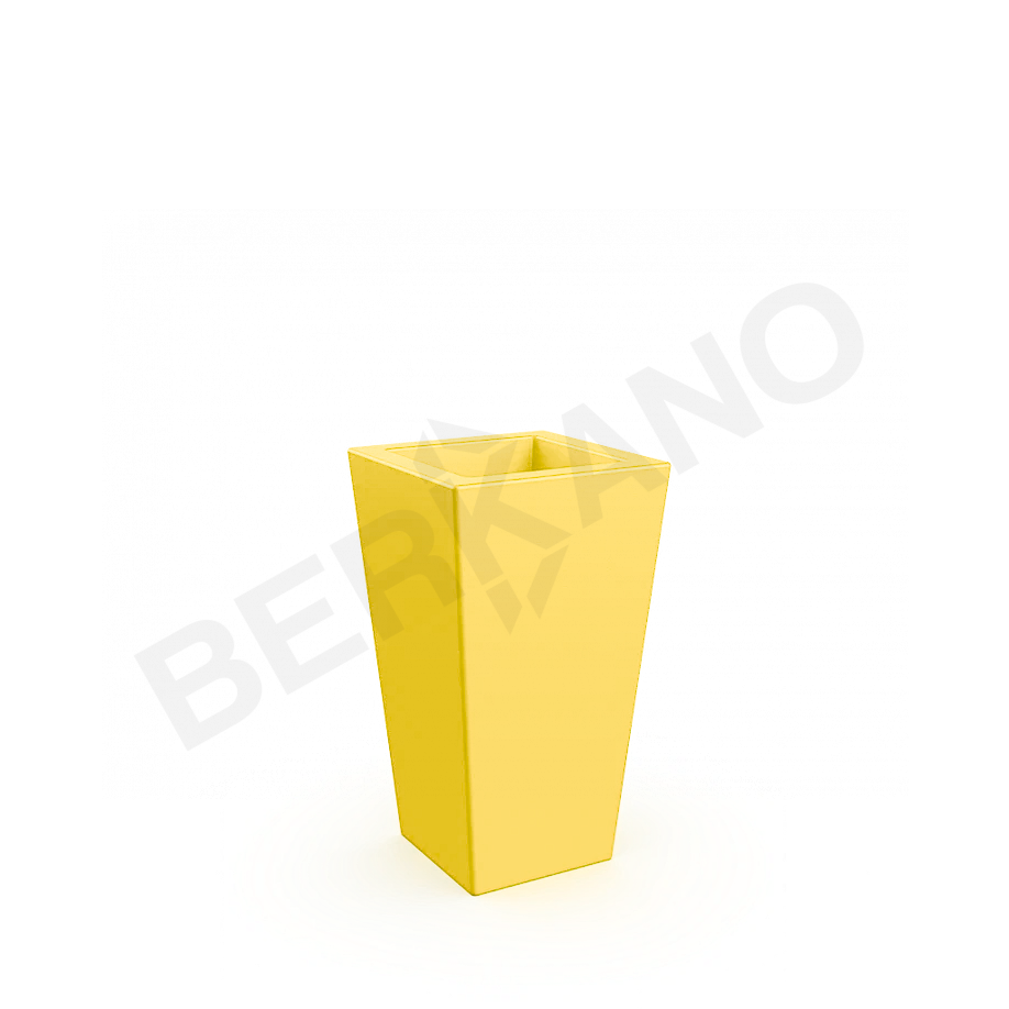 Кашпо Trapezio 70V желтого цвета - фото 1