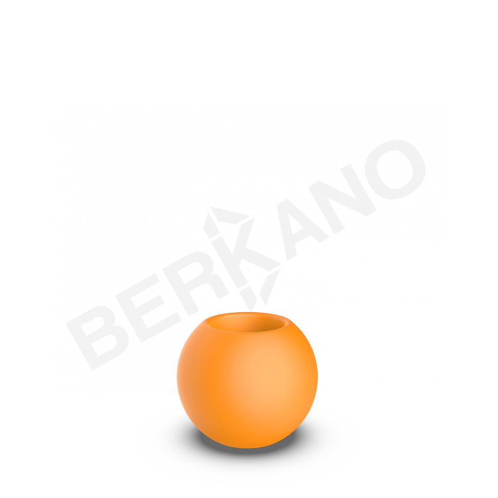 Кашпо Terra 30 DB оранжевого цвета - фото 1