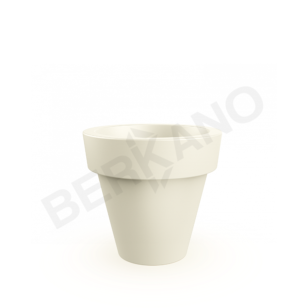 Кашпо classic 90 бежевого цвета - фото 1