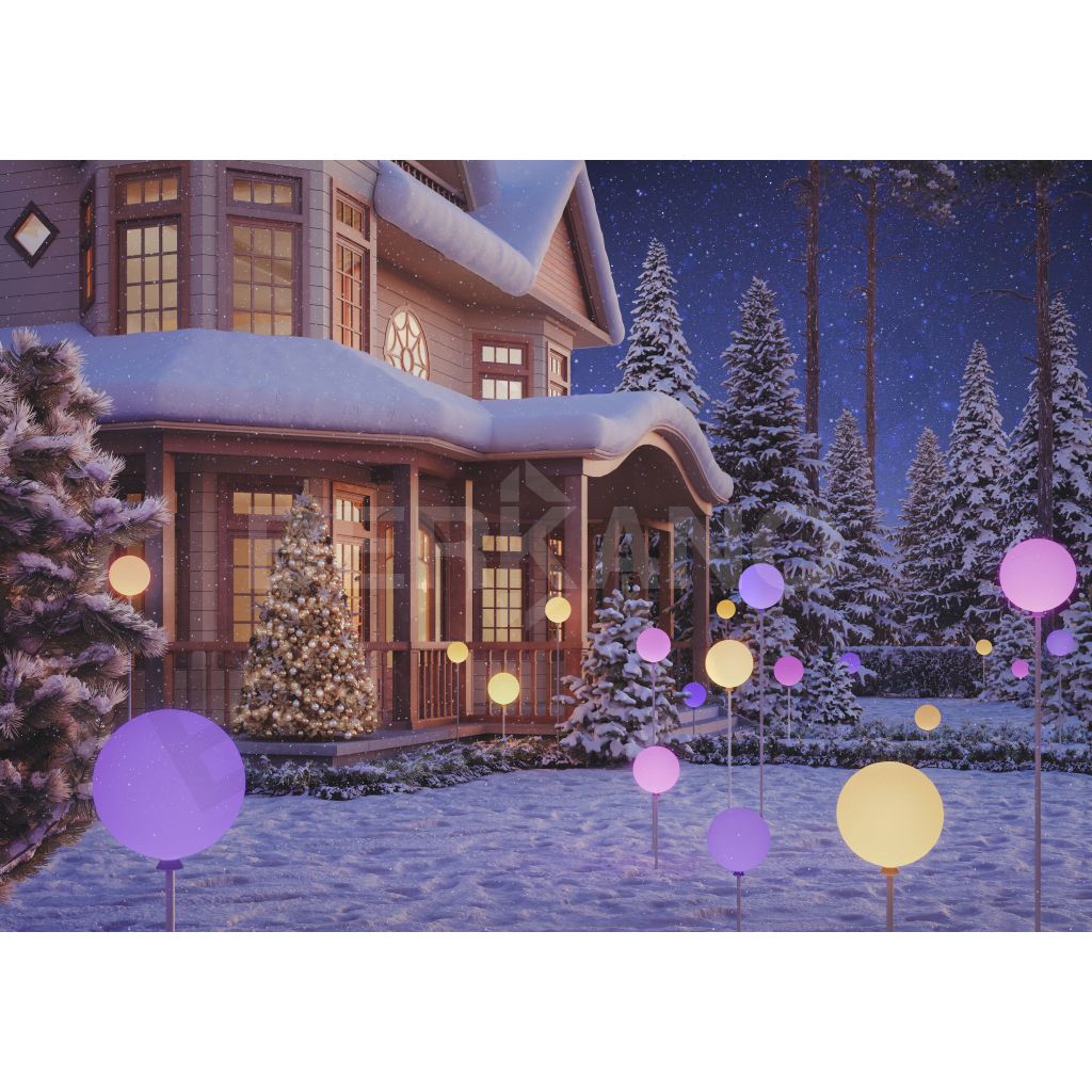 Шар Balloon 30 белого цвета RGB - фото 3