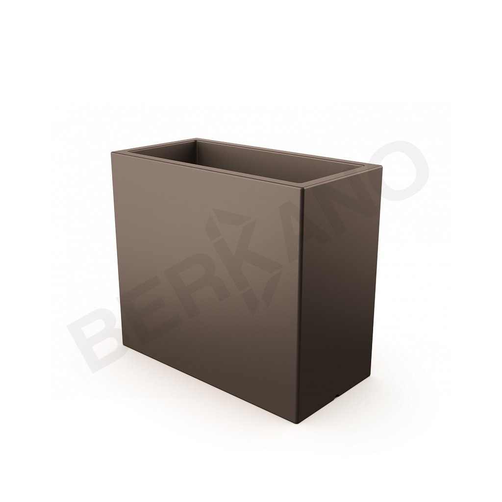 Кашпо Cubric 70*80 DB кофейного цвета - фото 1