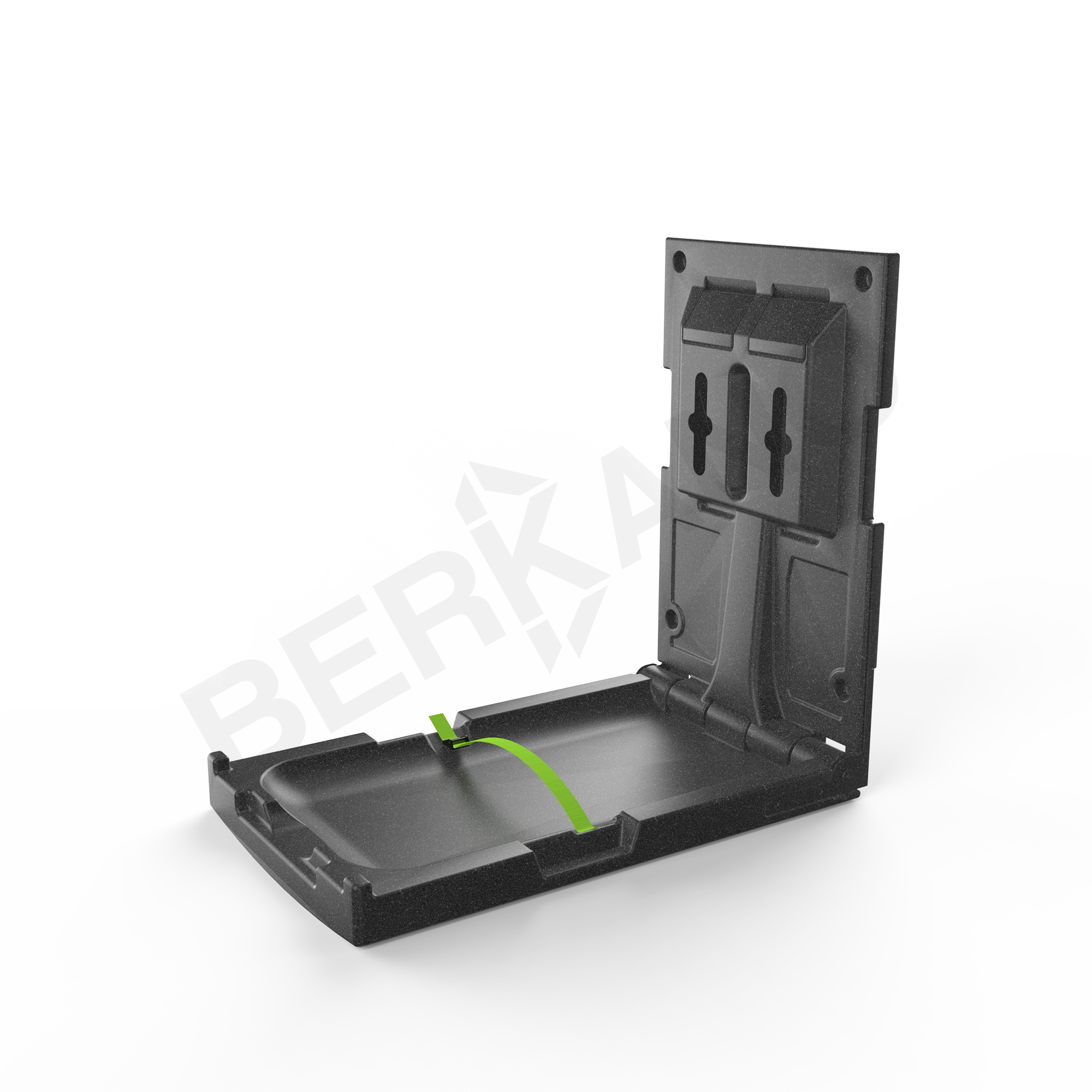 Пеленальный столик вертикальный BERKANO Kids цвета черный гранит - фото 1