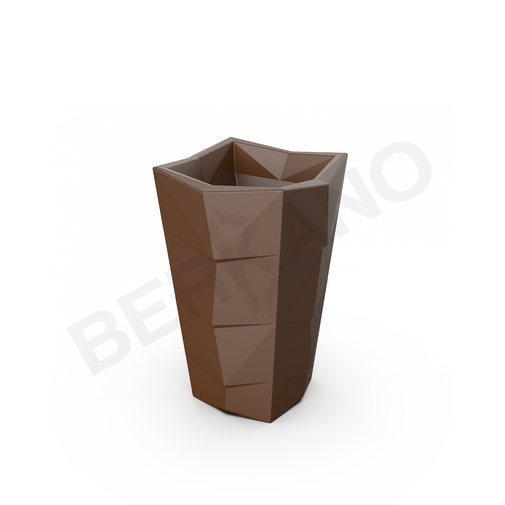 Кашпо Agava 85 DB коричневого цвета - фото 1