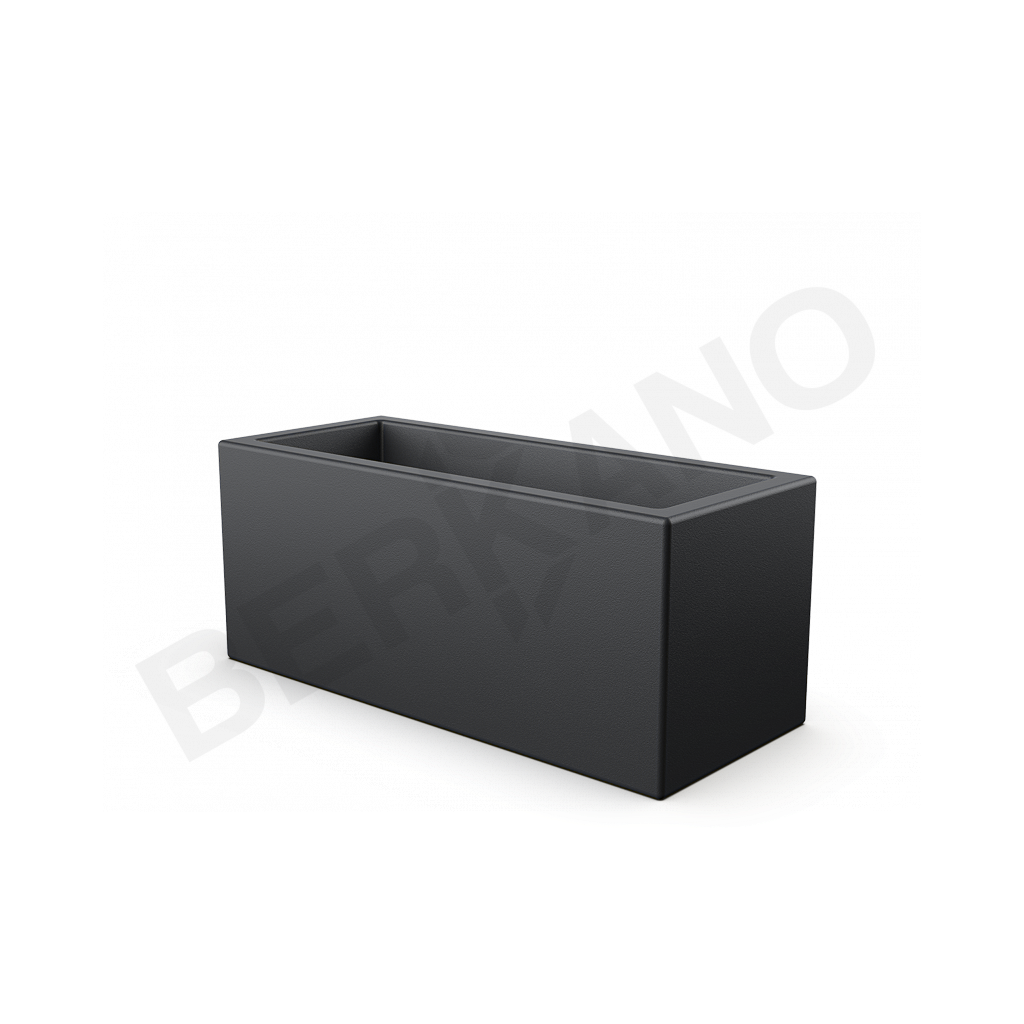 Кашпо Cubric 26*60 DB графитового цвета - фото 1