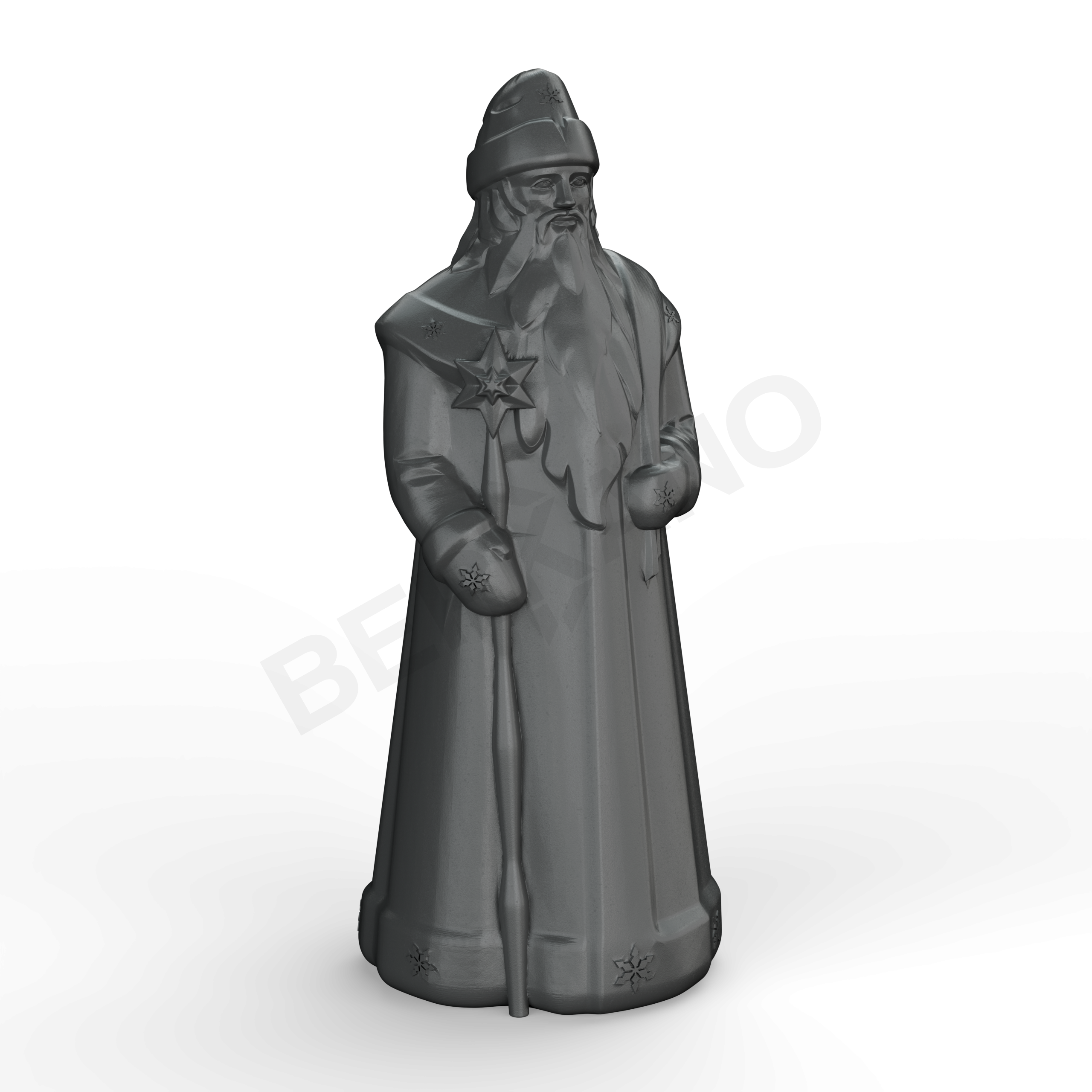 Светильник Дед Мороз черного цвета - фото 1