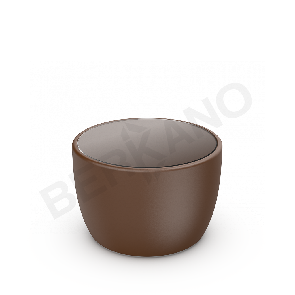 Стол Wave с стеклом Brown - фото 1